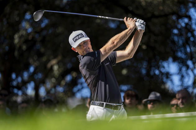 Golf 2026: Open De Espana: Day Three MADRID, SPAIN - OCTOBER 10: Joel Girrbach of Switzerland tees off on day three of the Open de Espana presented by Madrid at Club de Campo Villa de Madrid on October 10, 2026 in Madrid, Spain. Madrid Club de Campo Villa de Madrid Madrid Spain Copyright: xAlbertoxGardinx AGardin_20261010_Golf_Esp_Mad_0042