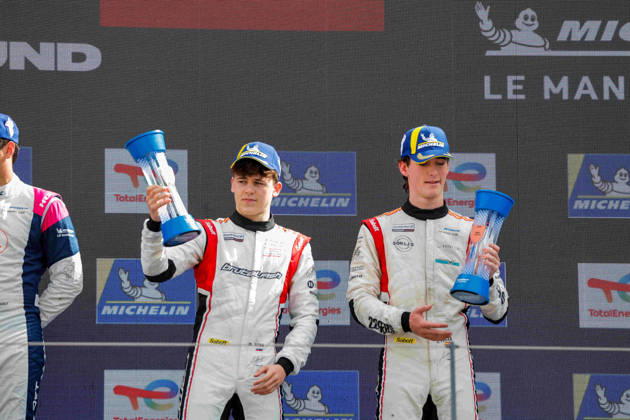 AUTO - MLC 2026 - PORTIMAO 19 RYBA Matus (svk), FLUXÃÄ CROSS Lucas (esp), Brutal Fish Campos Racing, Ligier JS P325 - Toyota, LMP3, podium, portrait celebration during the 6th round of the 2026 Michelin Le Mans Cup on the Autodromo Internacional do Algarve from October 8 to 10, 2026 in Portimao, Portugal - PortimaoPortugal  Copyright: xPauloxMariax
