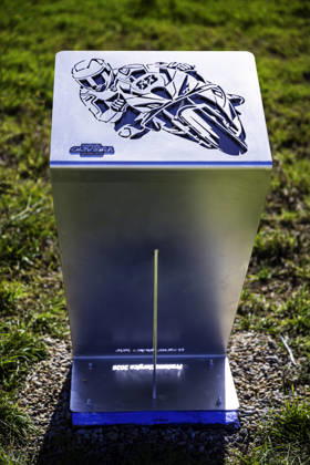 October 10, 2026, Cascais, Lisbon, Portugal: Commemorative plaque on the curve of Miguel Oliveira of Rokit BMW Motorrad WorldSBK Team in the the FIM Superbike World Championship, WM, Weltmeisterschaft at Circuito Estoril on October 10, 2026 in Cascais, Portugal. Cascais Portugal - ZUMAr200 20261010_zsp_r200_001 Copyright: xNunoxReisinhox