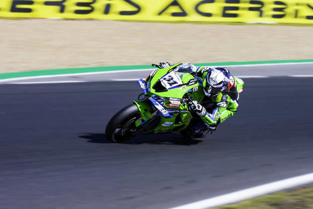 October 10, 2026, Cascais, Lisbon, Portugal: Garrett Gerloff of Kawasaki WorldSBK Team in action during the Superpole of the FIM Superbike World Championship, WM, Weltmeisterschaft at Circuito Estoril on October 10, 2026 in Cascais, Portugal. Cascais Portugal - ZUMAr200 20261010_zsp_r200_003 Copyright: xNunoxReisinhox