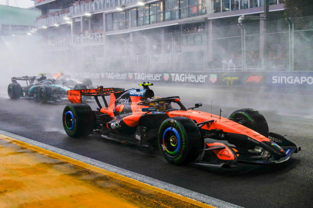 RECORD DATE NOT STATED 10th October 2026; Marina Bay, Singapore; Formula 1, Singapore Grand Prix, Sprint Race and Qualifying Day; Lando Norris (1) of Great Britain and McLaren Mastercard F1 Team DavidxAsh