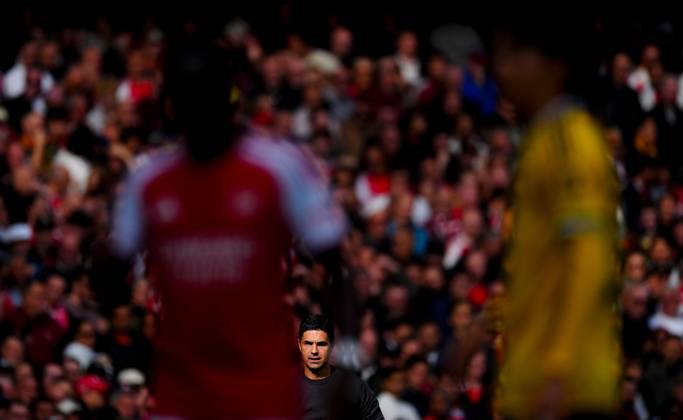 Arsenal Manager Mikel Arteta Arsenal v Leeds United, Premier League, Football, Emirates Stadium, London, UK - 10 Oct 2026London Emirates Stadium United Kingdom EDITORIAL USE ONLY No use with unauthorised audio, video, data, fixture lists, club league logos or live services. Online in-match use limited to 120 images, no video emulation. No use in betting, games or single club league player publications.  Copyright: xJavierxGarcia Shutterstockx 17204400t