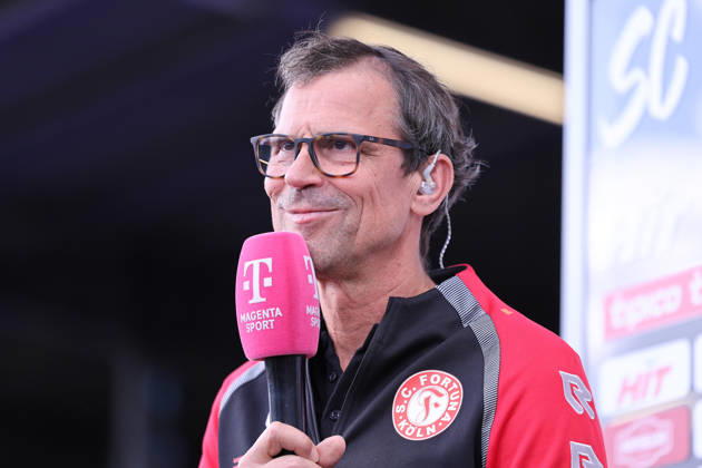 10.10.2026, xsefx, Fußball, SC Fortuna Köln - 1. FC Saarbrücken, 3.Liga, Südstation, 8. Spieltag, Saison 2026 2027: Cheftrainer Argirios Giannikis(1. FC Saarbrücken hc) im Interview DFB regulations prohibit any use of photographs as image sequences and or quasi-video. Nordrhein-Westfalen Deutschland