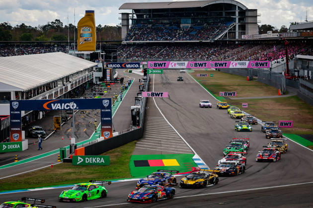 DTM, 15. + 16. Rennen Hockenheim 2026 90 Porsche 911 GT3 R (992), Manthey: Ricardo Feller, 69 Ferrari 296 GT3 EVO, EMIL FREY RACING: Thierry Vermeulen - picture by Gruppe C Photography Sachsenring Germany Copyright: xGruppexCxPhotographyx