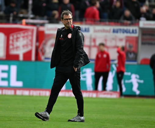 10.10.2026, xophax, Fussball 3.Liga, Fortuna Koeln - Saarbrücken.Trainer Matthias Mink ( SC Fortuna Köln ) Koeln