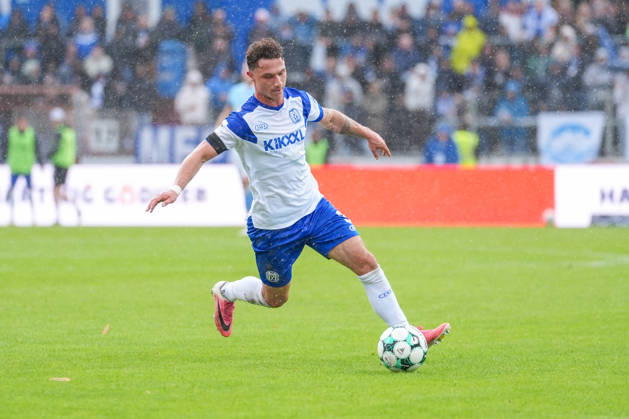 Deutschland: Fussball, 3. Liga, 8. Spieltag, Hänsch-Arena, Meppen, Emsland, Niedersachsen, SV Meppen vs. VfB Stuttgart U21, U 21 VfB Stuttgart II: Luis Sprekelmeyer (SV Meppen, 19) Copyright: xMichelxWittex