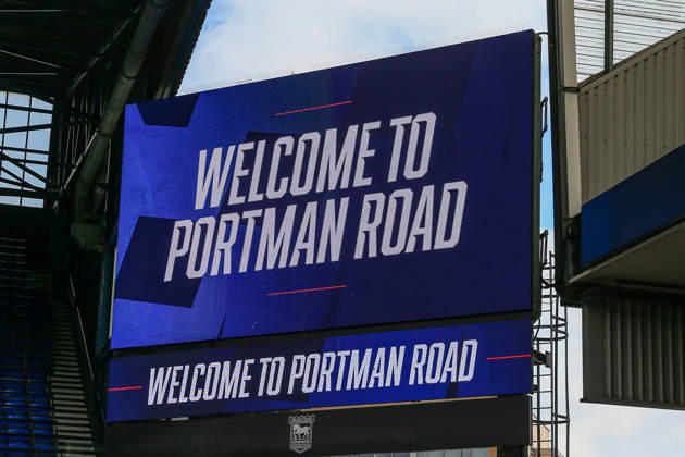 10th October 2026; Portman Road, Ipswich, Suffolk, England; Premier League Football, Ipswich Town versus Fulham; signage at the stadium AndyxSkinner