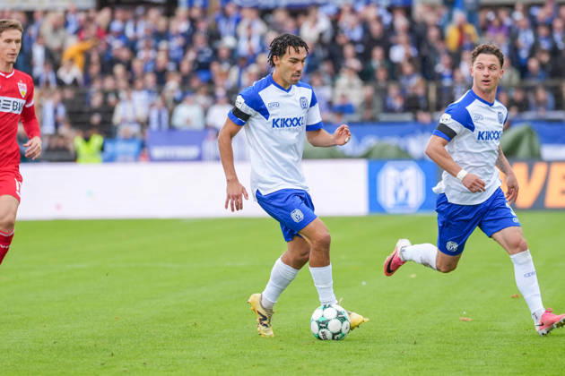 Deutschland: Fussball, 3. Liga, 8. Spieltag, Hänsch-Arena, Meppen, Emsland, Niedersachsen, SV Meppen vs. VfB Stuttgart U21, U 21 VfB Stuttgart II: Niclas Nadj (SV Meppen, 40) Copyright: xMichelxWittex