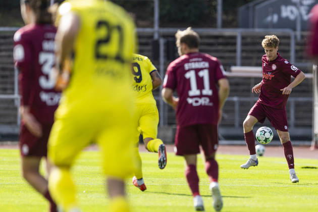 3. Liga, Fortuna Köln - 1. FC Saarbrücken; 10.10.2026 Seymour Fünger (Fortuna Köln, 5). 3. Liga, Fortuna Köln - 1. FC Saarbrücken, 8. Spieltag, am 10.10.2026, Südstadion, Köln. DFB regulations prohibit any use of photographs as image sequences and or quasi-video Copyright: xBEAUTIFULxSPORTS Meuselx