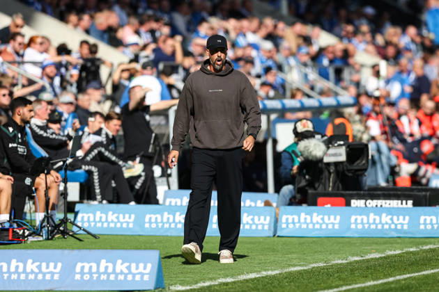 Trainer Sandro Wagner (Hannover 96) - 2. Fussball Bundesliga Saison 2026-2027 1. FC Magdeburg vs. Hannover 96 in der Avnet Arena in Magdeburg - Fußball,Mann,Männer,Deutschland,10.10.2026
