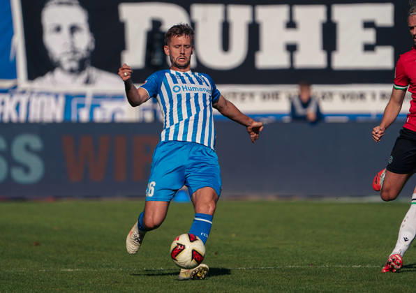 Deutschland: Fussball 2. Bundesliga 2026 2027, 7. Spieltag - 1. FC Magdeburg vs Hannover 96 - Avnet Arena (Magdeburg): am Ball Torben Müsel Torben Muesel (1. FC Magdeburg, 26) Copyright: xAymanxAlahmedx
