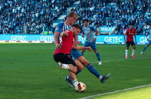 Deutschland: Fussball 2. Bundesliga 2026 2027, 7. Spieltag - 1. FC Magdeburg vs Hannover 96 - Avnet Arena (Magdeburg): am Ball Benjamin Källman Benjamin Kaellman (Hannover 96, 9) Copyright: xAymanxAlahmedx