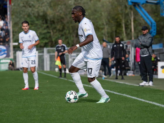 Owono-Darnell Keumo (SV Waldhof Mannheim, 17) am Ball GER, Fussball, SG Sonnenhof Grossaspach vs. SV Waldhof Mannheim, 3. Liga, 8. Spieltag, Aspach, Saison 2026 2027, 10.10.2026 GER, Fussball, SG Sonnenhof Grossaspach vs. SV Waldhof Mannheim, 3. Liga, 8. Spieltag, Aspach, Saison 2026 2027, 10.10.2026 Aspach Copyright: xCarstenxSchweringx EP_CSG