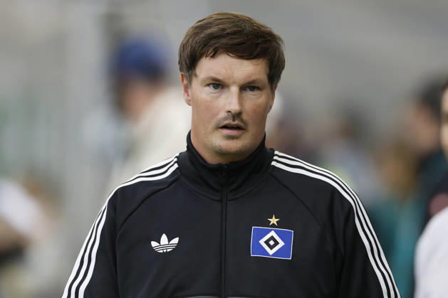 Trainer Merlin Polzin (HSV) im Bundesliga-Spiel zwischen der TSG 1899 Hoffenheim und dem Hamburger SV in der PreZero Arena, Sinsheim, Deutschland, am 10. Oktober 2026. in action during the Bundesliga match between TSG 1899 Hoffenheim and Hamburger SV at the PreZero Arena, Sinsheim, Germany, on October 10, 2026. DFB DFL REGULATIONS PROHIBIT ANY USE OF PHOTOGRAPHS AS IMAGE SEQUENCES AND OR QUASI-VIDEO, Copyright: HMBxMedia xHeikoxBecker