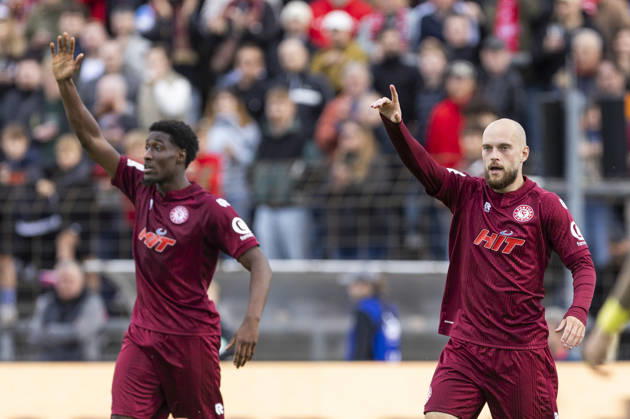 3. Liga, Fortuna Köln - 1. FC Saarbrücken; 10.10.2026 Adrian Stanilewicz (Fortuna Köln, 20), Romeo Aigbekaen (Fortuna Köln, 30). 3. Liga, Fortuna Köln - 1. FC Saarbrücken, 8. Spieltag, am 10.10.2026, Südstadion, Köln. DFB regulations prohibit any use of photographs as image sequences and or quasi-video Copyright: xBEAUTIFULxSPORTS Meuselx