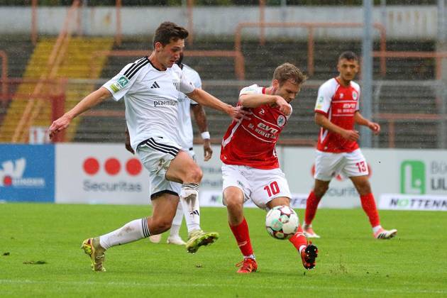 Regionalliga West: Rot-Weiß Oberhausen - 1. FC Bocholt ** NUR FÜR REDAKTIONELLE ZWECKE ** EDITORIAL USE ONLY **<p>Lennart Garlipp, Luca Schlax RWO - 1. FC Bocholt Ort: Oberhausen, Stadion Niederrhein Datum: 10.10.2026 Deutschland NRW Oberhausen Copyright: MichaxKorb
