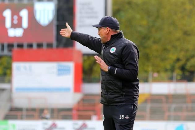 Regionalliga West: Rot-Weiß Oberhausen - 1. FC Bocholt ** NUR FÜR REDAKTIONELLE ZWECKE ** EDITORIAL USE ONLY **<p>Trainer Sebastian Gunkel RWO - 1. FC Bocholt Ort: Oberhausen, Stadion Niederrhein Datum: 10.10.2026 Deutschland NRW Oberhausen Copyright: MichaxKorb