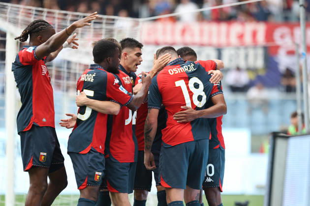 Genoa™s Junior Messias celebrates after scoring a goal for his team during the Serie A soccer match between Genoa and Fiorentina at the Luigi Ferraris Stadium in Genoa, Italy - Saturday, October 10, 2026. - Soccer .  Copyright: xTanoxPecoraro LaPressex