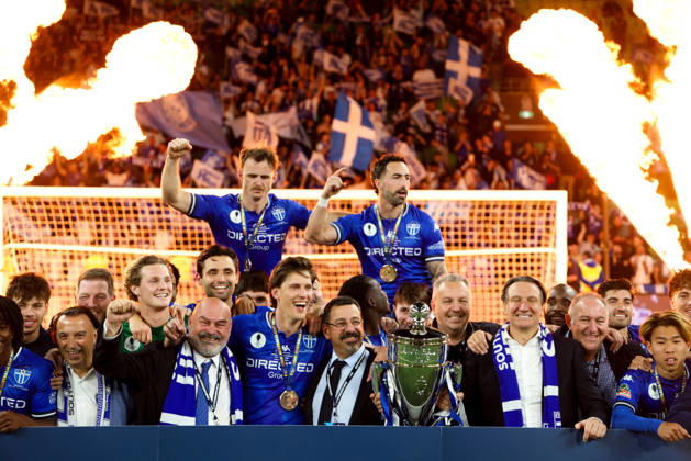 October 10, 2026, Melbourne, Victoria, Australia: MELBOURNE, AUSTRALIA - OCTOBER 10: South Melbourne FC celebrates after defeating Melbourne Victory FC in the 2026 Hahn Australia Cup Final at AAMI Park on October 10, 2026 in Melbourne, Australia. South Melbourne FC V Melbourne Victory FC - Australia Cup 2026 Final - ZUMAp121 20261010_zsp_p121_020 Copyright: xChrisxPutnamx