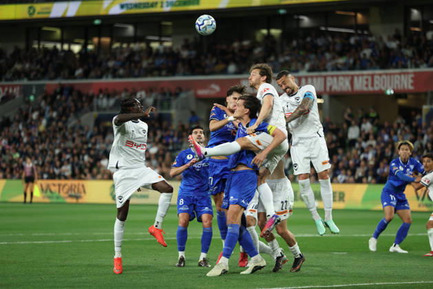 October 10, 2026, Melbourne, Victoria, Australia: MELBOURNE, AUSTRALIA - OCTOBER 10: Australia Cup Final match between South Melbourne FC and Melbourne Victory FC at AAMI Park on October 10, 2026 in Melbourne, Austr0alia. Melbourne Australia - ZUMAp121 20261010_zsp_p121_007 Copyright: xChrisxPutnamx