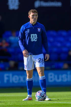 IPSWICH, ENGLAND OCTOBER 10 - Dara O Shea of Ipswich Town during pre game warm up before the Premier League game between Ipswich Town and Fulham at Portman Road on October 10, 2026 in Ipswich, England. (Photo by Keeran Marquis Sports Press Photo) Copyright: xKeeranxMarquis SPPx Sportspressphoto_SPR250714