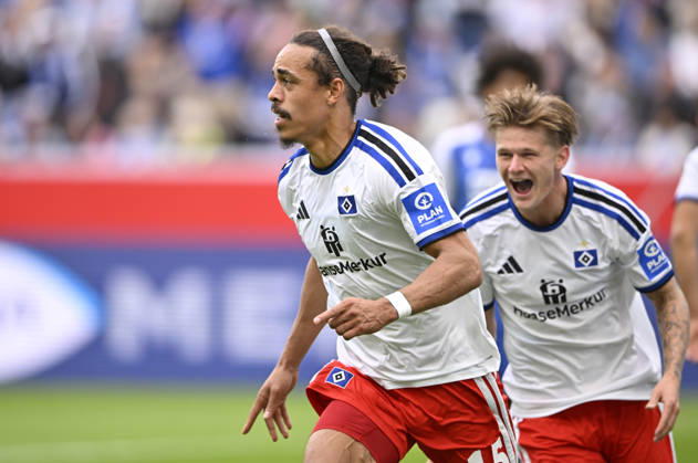 TOR zum 0:1 Yussuf Poulsen Hamburger SV HSV (15) Torjubel David Moeller Wolfe Hamburger SV HSV (03) TSG 1899 Hoffenheim vs Hamburger SV HSV 10.10.2026 DFL REGULATIONS PROHIBIT ANY USE OF PHOTOGRAPHS AS IMAGE SEQUENCES AND OR QUASI-VIDEO TSG 1899 Hoffenheim vs Hamburger SV HSV