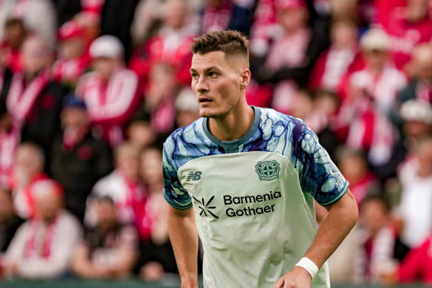 Deutschland: Fussball Saison 2026 2027 , 1. Bundesliga , 5. Spieltag , 1. FSV Mainz 05 vs. Bayer 04 Leverkusen - MEWA-Arena (Mainz) : Patrik Schick (Bayer 04 Leverkusen, 14) Mimik, Gesichtsausdruck, Emotion Mainz MEWA-Arena Deutschland Germany Copyright: xBennetxLongx
