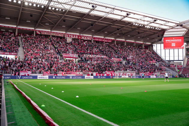 Deutschland: Fussball Saison 2026 2027 , 1. Bundesliga , 5. Spieltag , 1. FSV Mainz 05 vs. Bayer 04 Leverkusen - MEWA-Arena (Mainz) : Stadion, Tribüne, Spielstätte Mainz MEWA-Arena Deutschland Germany Copyright: xBennetxLongx