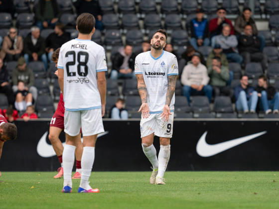 Enttaeuschung bei Goncalo Gregorio (SV Waldhof Mannheim, 09) nach einer verpassten Torchance, vergebene Chance Torgelegenheit GER, Fussball, SG Sonnenhof Grossaspach vs. SV Waldhof Mannheim, 3. Liga, 8. Spieltag, Aspach, Saison 2026 2027, 10.10.2026 GER, Fussball, SG Sonnenhof Grossaspach vs. SV Waldhof Mannheim, 3. Liga, 8. Spieltag, Aspach, Saison 2026 2027, 10.10.2026 Aspach Copyright: xCarstenxSchweringx EP_CSG