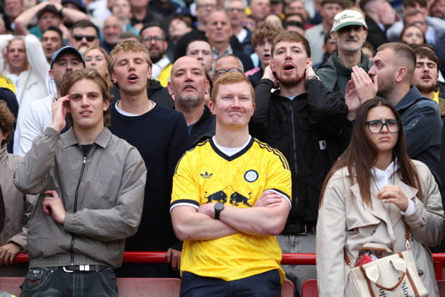 Arsenal v Leeds United 10 October 2026, London - Premier League Football - Arsenal v Leeds United - Leeds United fans - Photo: Charlotte Wilson Offside. London UK Copyright: xCharlottexWilsonx xOffsidexOffside