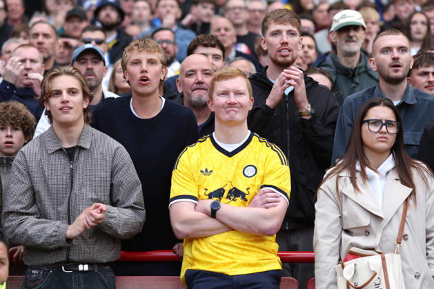 Arsenal v Leeds United 10 October 2026, London - Premier League Football - Arsenal v Leeds United - Leeds United fans - Photo: Charlotte Wilson Offside. London UK Copyright: xCharlottexWilsonx xOffsidexOffside
