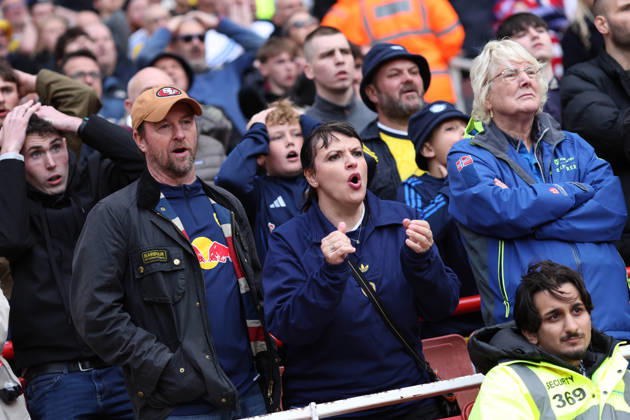 Arsenal v Leeds United 10 October 2026, London - Premier League Football - Arsenal v Leeds United - Leeds United fans - Photo: Charlotte Wilson Offside. London UK Copyright: xCharlottexWilsonx xOffsidexOffside