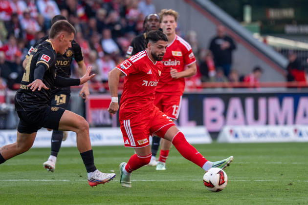 Deutschland: Fussball 1. Bundesliga, 5. Spieltag 2026 2027, 1.FC Union Berlin - SV Elversberg am 10.10.2026 in Berlin (Stadion An der Alten Försterei): Kastriot Imeri (1. FC Union Berlin, 30) am Ball Copyright: xSvenxHeidmannx