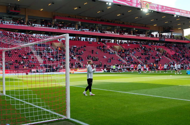Ansichten des Stadions waehrend sich beide Mannschaften vor Spielbeginn aufwaermen. GER, 1.FC Union Berlin vs SV Elversberg, 1. Bundesliga, 5. Spieltag, Saison 2026-27, Stadion An der Alten Foersterei, Berlin, 10.10.2026 DFL REGULATIONS PROHIBIT ANY USE OF PHOTOGRAPHS AS IMAGE SEQUENCES AND OR QUASI-VIDEO 1.FC Union Berlin vs SV Elversberg, 1. Bundesliga, 5. Spieltag, Saison 2026-27, 10.10.2026 Berlin Copyright: xEibner-Pressefoto ScottxColemanx EP_SCN