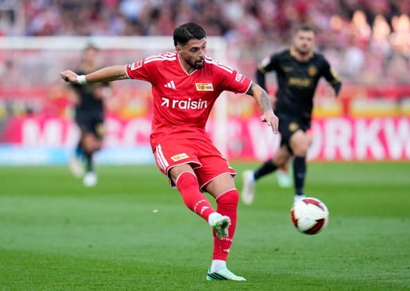 Kastriot Imeri (1. FC Union Berlin, 30) schiesst den Ball. GER, 1.FC Union Berlin vs SV Elversberg, 1. Bundesliga, 5. Spieltag, Saison 2026-27, Stadion An der Alten Foersterei, Berlin, 10.10.2026 DFL REGULATIONS PROHIBIT ANY USE OF PHOTOGRAPHS AS IMAGE SEQUENCES AND OR QUASI-VIDEO 1.FC Union Berlin vs SV Elversberg, 1. Bundesliga, 5. Spieltag, Saison 2026-27, 10.10.2026 Berlin Copyright: xEibner-Pressefoto ScottxColemanx EP_SCN