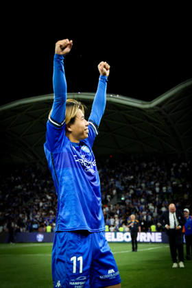 October 10, 2026, Melbourne, Victoria, Australia: MELBOURNE, AUSTRALIA - OCTOBER 10: Australia Cup Final match between South Melbourne FC and Melbourne Victory FC at AAMI Park on October 10, 2026 in Melbourne, Austr0alia. South Melbourne FC V Melbourne Victory FC - Australia Cup 2026 Final - ZUMAp121 20261010_zsp_p121_046 Copyright: xChrisxPutnamx