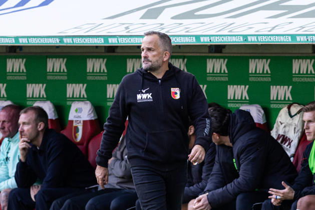 Deutschland: FC Augsburg vs FC Bayern München, 1. Bundesliga, 5. Spieltag, Saison 2026 27, WWK Arena (Augsburg): Manuel Baum, (Trainer, FC Augsburg) Augsburg WWK Arena Bayern Deutschland Copyright: xBenedictxChristx