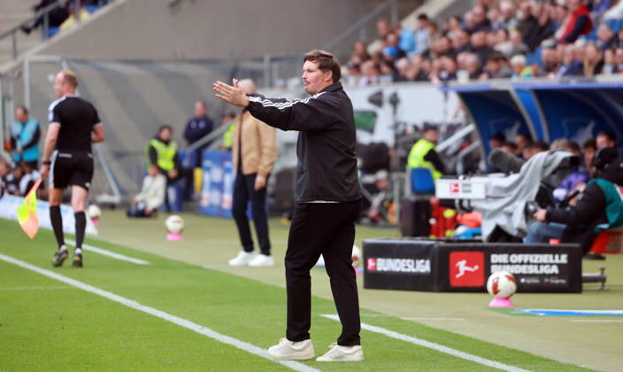10.10.26 TSG 1899 Hoffenheim - Hamburger SV Deutschland, Sinsheim, 10.10.2026, Fussball, Bundesliga, Saison 2026 2027, TSG 1899 Hoffenheim - Hamburger SV: Merlin Polzin (Trainer Hamburger SV).