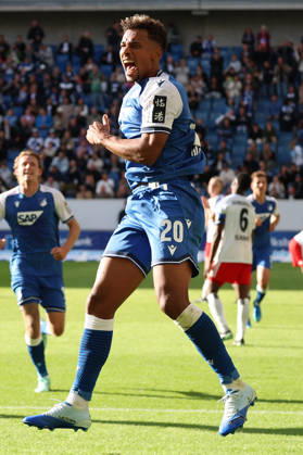 10.10.2026, xrekx, Fussball 1.Bundesliga, TSG 1899 Hoffenheim - Hamburger SV v.l. Torjubel nach dem Tor zum celebrating the goal celebrate 1:1 durch BambasÃ ContÃ (TSG 1899 Hoffenheim) wurde nicht gegeben. Foulspiel im Vorfeld (DFL DFB REGULATIONS PROHIBIT ANY USE OF PHOTOGRAPHS as IMAGE SEQUENCES and or QUASI-VIDEO) Sinsheim