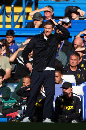 Premier League: Chelsea v AFC Bournemouth LONDON, UK - 10th Oct 2026: Chelsea Manager Xabi Alonso reacts during the Premier League match between Chelsea FC and AFC Bournemouth at Stamford Bridge London Stamford Bridge England United Kingdom Copyright: xCraigxMercerx xPeakxActionxPhotosx