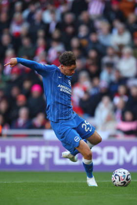 Sunderland v Brighton and Hove Albion - Premier League 2026 27 Maxim De Cuyper of Brighton and Hove Albion scores 1st goal during the Premier League 2026 27 match between Sunderland and Brighton & Hove Albion at Stadium of Light on October 10, 2026 in Sunderland, England. WARNING! This Photograph May Only Be Used For Newspaper And Or Magazine Editorial Purposes. May Not Be Used For Publications Involving 1 player, 1 Club Or 1 Competition Without Written Authorisation From Football DataCo Ltd. For Any Queries, Please Contact Football DataCo Ltd on +44 (0) 207 864 9121 Sunderland Stadium of Light England United Kingdom Copyright: xAllstarxPicturexLibraryxLtdx