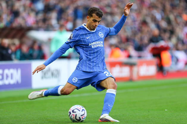 SUNDERLAND, ENGLAND, OCTOBER 10: Yasin Ayari of Brighton & Hove Albion crosses the ball during a Premier League 2026-27 match between Sunderland AFC and Brighton & Hove Albion at the Stadium of Light on October 10, 2026 in Sunderland, England. (Photo by Zach Forster Sports Press Photo) Copyright: xZachxForster SportsxPressxPhotox Sportspressphoto_SPR250886