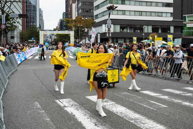 Tour De Kyushu Stage Finishes In Fukuoka s Tenjin For The First Time Matteo Malucelli of XDS Astana Team wins Stage 1 of the Mynavi Tour de Kyushu 2026 at the finish line on Tenjin Bridge in Fukuoka, Japan, on October 10, 2026. The Italian won the 152.0-kilometer Saga-Fukuoka stage in 3 hours 9 minutes 51 seconds, ahead of Luke Mudgway (Li Ning Star) and Alessio Delle Vedove (XDS Astana Team), and took the general and points classification leads. It was the first time the race finished in Tenjin, the commercial heart of Fukuoka, where a parade, stage events and food stalls marked the day. The race, first held in 2023 and part of the UCI Asia Tour (2.1 category), runs October 9-12 through six Kyushu prefectures under the official title We stand with Kumamoto. Mynavi Tour de Kyushu 2026, adopted to support areas affected by the Kumamoto earthquake. Fukuoka Japan Copyright: xRyoxChix originalFilename:zhi-tourdeky261010_npffJ