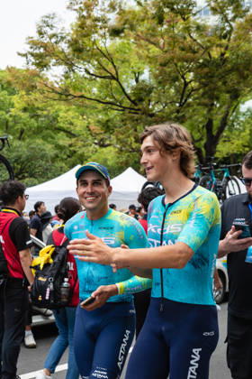 Tour De Kyushu Stage Finishes In Fukuoka s Tenjin For The First Time Matteo Malucelli of XDS Astana Team wins Stage 1 of the Mynavi Tour de Kyushu 2026 at the finish line on Tenjin Bridge in Fukuoka, Japan, on October 10, 2026. The Italian won the 152.0-kilometer Saga-Fukuoka stage in 3 hours 9 minutes 51 seconds, ahead of Luke Mudgway (Li Ning Star) and Alessio Delle Vedove (XDS Astana Team), and took the general and points classification leads. It was the first time the race finished in Tenjin, the commercial heart of Fukuoka, where a parade, stage events and food stalls marked the day. The race, first held in 2023 and part of the UCI Asia Tour (2.1 category), runs October 9-12 through six Kyushu prefectures under the official title We stand with Kumamoto. Mynavi Tour de Kyushu 2026, adopted to support areas affected by the Kumamoto earthquake. Fukuoka Japan Copyright: xRyoxChix originalFilename:zhi-tourdeky261010_npiWi