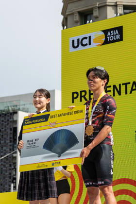 Tour De Kyushu Stage Finishes In Fukuoka s Tenjin For The First Time Matteo Malucelli of XDS Astana Team wins Stage 1 of the Mynavi Tour de Kyushu 2026 at the finish line on Tenjin Bridge in Fukuoka, Japan, on October 10, 2026. The Italian won the 152.0-kilometer Saga-Fukuoka stage in 3 hours 9 minutes 51 seconds, ahead of Luke Mudgway (Li Ning Star) and Alessio Delle Vedove (XDS Astana Team), and took the general and points classification leads. It was the first time the race finished in Tenjin, the commercial heart of Fukuoka, where a parade, stage events and food stalls marked the day. The race, first held in 2023 and part of the UCI Asia Tour (2.1 category), runs October 9-12 through six Kyushu prefectures under the official title We stand with Kumamoto. Mynavi Tour de Kyushu 2026, adopted to support areas affected by the Kumamoto earthquake. Fukuoka Japan Copyright: xRyoxChix originalFilename:zhi-tourdeky261010_npq2W