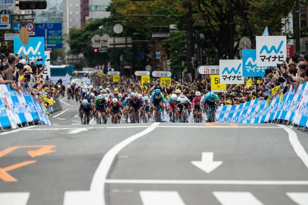 Tour De Kyushu Stage Finishes In Fukuoka s Tenjin For The First Time Matteo Malucelli of XDS Astana Team wins Stage 1 of the Mynavi Tour de Kyushu 2026 at the finish line on Tenjin Bridge in Fukuoka, Japan, on October 10, 2026. The Italian won the 152.0-kilometer Saga-Fukuoka stage in 3 hours 9 minutes 51 seconds, ahead of Luke Mudgway (Li Ning Star) and Alessio Delle Vedove (XDS Astana Team), and took the general and points classification leads. It was the first time the race finished in Tenjin, the commercial heart of Fukuoka, where a parade, stage events and food stalls marked the day. The race, first held in 2023 and part of the UCI Asia Tour (2.1 category), runs October 9-12 through six Kyushu prefectures under the official title We stand with Kumamoto. Mynavi Tour de Kyushu 2026, adopted to support areas affected by the Kumamoto earthquake. Fukuoka Japan Copyright: xRyoxChix originalFilename:zhi-tourdeky261010_npTwL.jpg