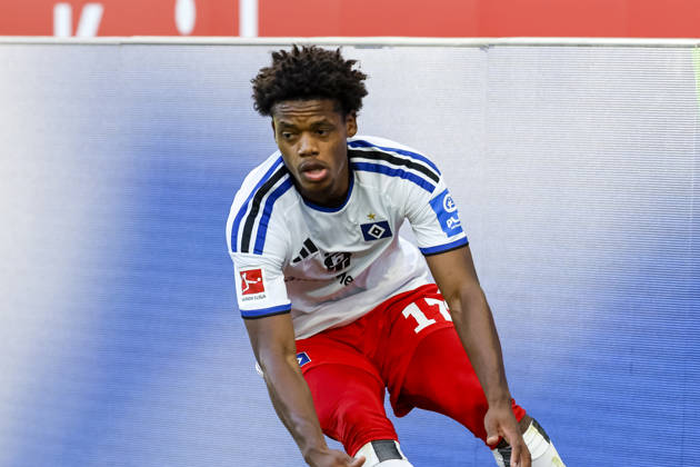 Warmed Omari (Hamburger SV, 17), Mimik, Gesichtsausdruck, Emotion , Deutschland, Fussball, 1. Bundesliga, 5.Spieltag, 2026 2027, TSG Hoffenheim vs. Hamburger SV, 10.10.2026, Sinsheim SNP Arena Deutschland Copyright: xGrantxHubbsx