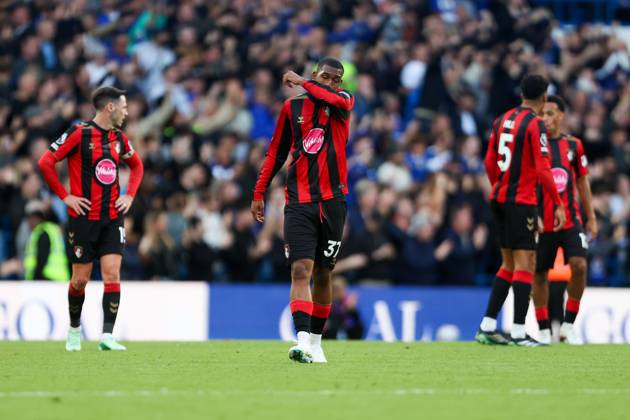 Rayan of AFC Bournemouth dejected after Jordan Henderson of Chelsea (not pictured) scores his team s fifth goal of the match Chelsea v AFC Bournemouth, Premier League, Football, Stamford Bridge, London, UK, 10 10 2026, England - 10 Oct 2026London Stamford Bridge England United Kingdom EDITORIAL USE ONLY No use with unauthorised audio, video, data, fixture lists, club league logos or live services. Online in-match use limited to 120 images, no video emulation. No use in betting, games or single club league player publications.  Copyright: xHanc WiredxPhotos Shutterstockx 17207404ak