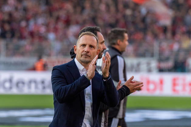Deutschland: Fussball 1. Bundesliga, 5. Spieltag 2026 2027, 1.FC Union Berlin - SV Elversberg am 10.10.2026 in Berlin (Stadion An der Alten Försterei): Mauro Lustrinelli (1. FC Union Berlin, Trainer) nach dem Schlusspfiff Copyright: xSvenxHeidmannx