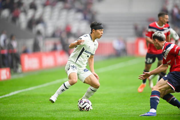 LOSC Lille v Le Havre Athletic Club - Ligue 1 McDonald s 2026 2027 Sota NAKAMURA of Le Havre during Ligue 1 McDonald s match between Lille and Le Havre at Stade Pierre-Mauroy on October 10, 2026 in Lille, France. Lille France  Copyright: xKevinxClementx 776573340